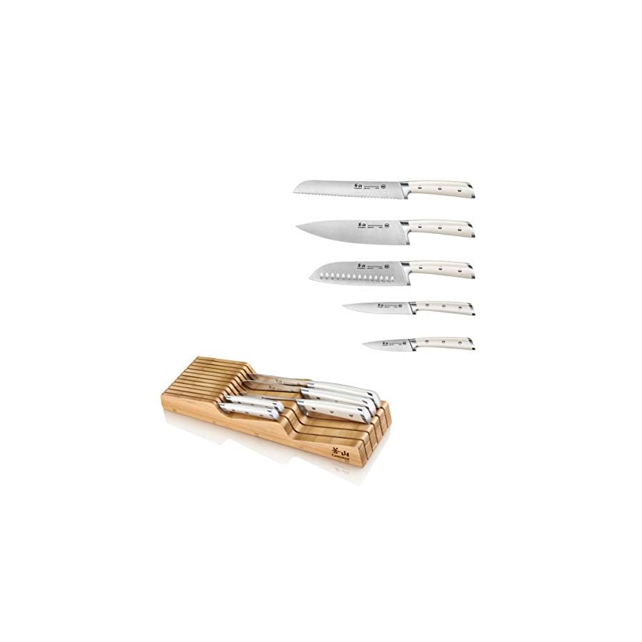 Cangshan-S1-Series-1023022-German-Steel-Forged-5-Piece-Knife-Set-with-Bamboo-in-Drawer-Knife-Block Cangshan S1 Series 1023022 German Steel Forged 5-Piece Knife Set with Bamboo in Drawer Knife Block