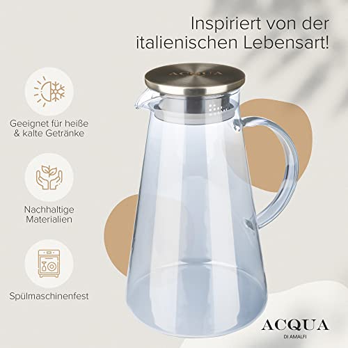 ACQUA DI AMALFI® Caraffa in vetro | Caraffa per
