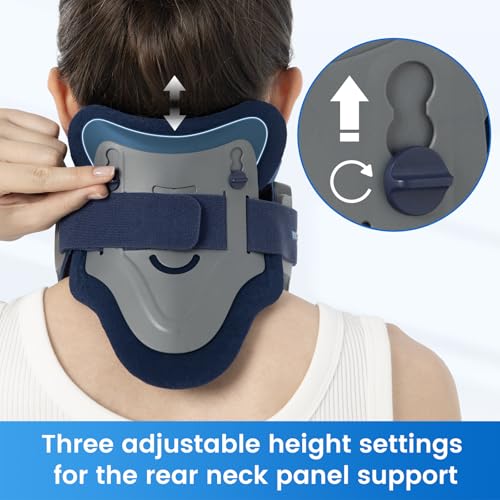 Image of Velpeau Neck Brace for Neck Pain and Support, Soft Cotton Pads, Cervical Collar Restricting Cervical Motion, Relieves Discomfort and Spine Pressure (Foam Padded Neck Brace, One Size)