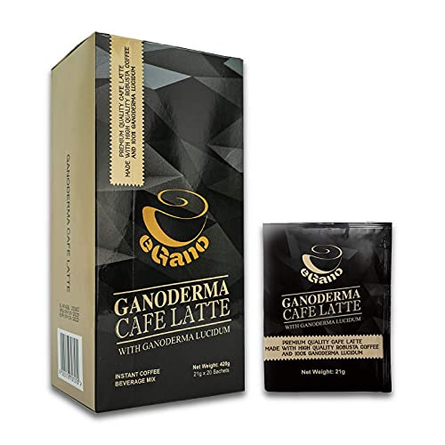 Café latte Ganoderma eGano extracto natural instantáneo 20 sobres 21g bienestar diario 4