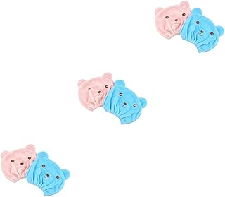 FRCOLOR 6 Pçs Touca De Banho Toalhas De Toalha De Secagem Rápida Para Touca De Toalha De Secagem Rápida Chapéu De Secagem De Cabelo Toalha Absorvente Touca De Cabelo Banho De Cabelo Seco