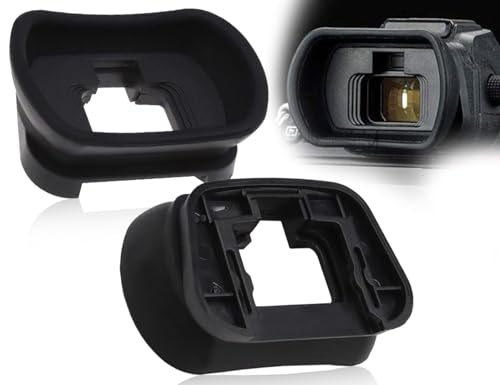 Lhbwhiz Paquete de 2 oculares, Visor de cámara Ocular de Silicona y ABS, se Adapta a los Ojos, sin Fugas de luz Cuando se USA, la cámara Compatible con Ni-kon Z7 Z7II Z6 Z6II Z5 (Negro)