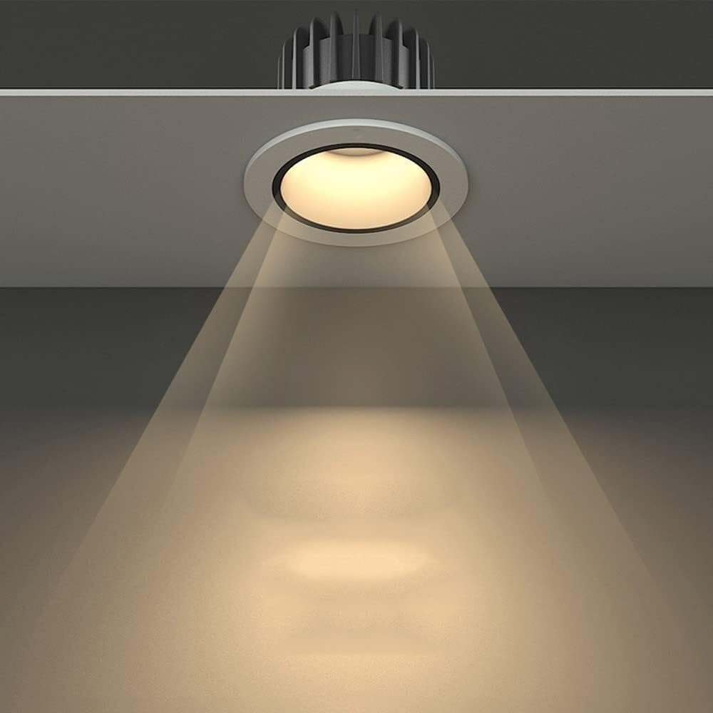 3.7 Inch LED Downlight, 7W Aluminum Spotlights with Constant Current IC Drive, 4000K Neutral Light, Recessed Can Lights for Ceiling Lighting in Homes and Offices(4000k-neutral Light)