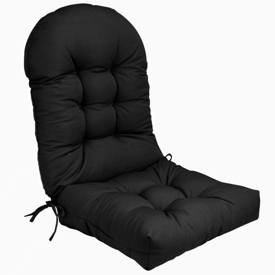 Chaise de jardin à dossier haut en osier 110x50 cm avec attaches pour extérieur