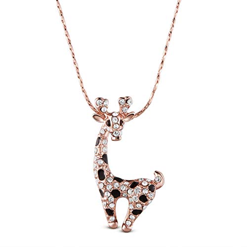 Sweetiee SHEGRACE Lovely CZ Giraffe Pendant Necklace, Women Fashion Jewelry, Birthday Gift