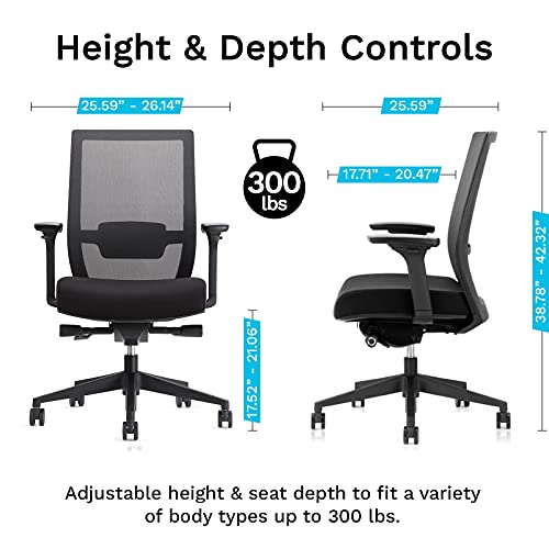 EasyErgo-Apollo-Ergonomic-Chair-Ergo-Mesh-Design-for-Computer-Desk-Work-Comfortable-Office-Chair-with-Detachable-Headrest-Magma 41P5mMphTnL