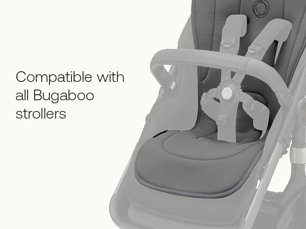 Bugaboo Dual Comfort Seat Liner Reversible Stroller Liner - Midnight Black
