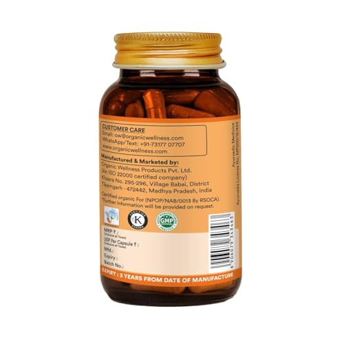 Organic Wellness Bowel Move 60 N Veg Capsules Morning Relief Supplement Bowel Movement Supplement for Indigestion Constipation and Digestive Disorders