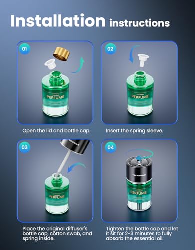 Image of TECXERLLON Smart Car Air Freshener Refill - Cologne, 120ml Long-Lasting