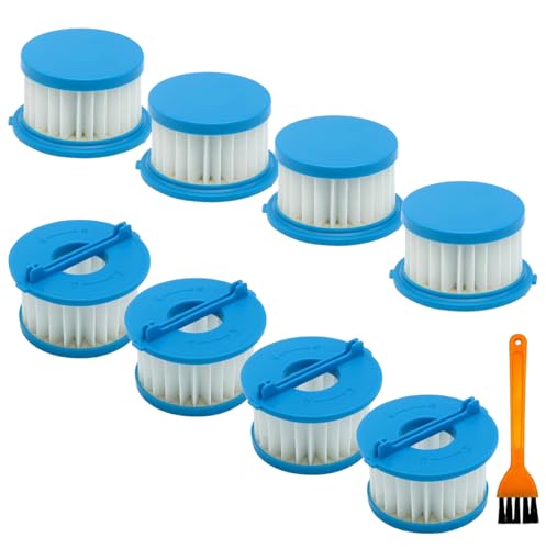 Image of A32F02 Filters Replacement Compatible with Ryobi 18V ONE+ Wet /Dry Hand Vacuum Cleaners PCL702, PCL702B, PCL702K (8Pack)