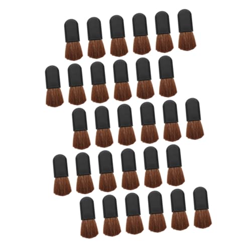 OSOLADY Elliptical Black Handle Hair Blush Brush 30pcs Makeup Foundation Brush Set Gentle and Soft Applicati