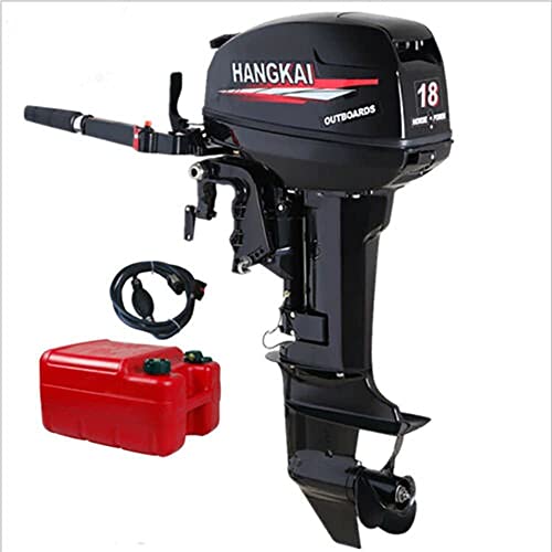 18Hp 2 Stroke Outboard Motor, Fishing Boat Engine Water Cooling 246Cc Heavy Duty Boat Engine Marine Engine With Cdi Ignition System Water, 5000-6000 R/Min (18Hp 2 Stroke) #TOP2