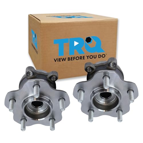 Image of TRQ Rear Left and Right Wheel Bearing and Hub Assembly Set 2 Piece Compatible with 14-17 Nissan Juke AWD 14-19 Rogue AWD 14-15 Rogue Select 17-22 Sport
