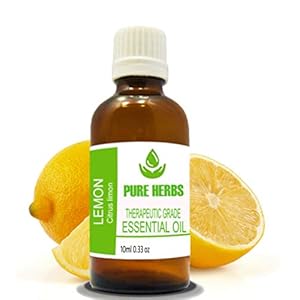 Pure Herbs Citroen (Citrus LIMONUM) Pure & Natuurlijke Therapeutische Grade Essentiële Olie 10ml