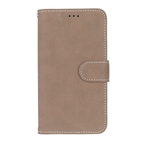 Moto G4 Case, Moto G4 Plus Case,Jmcase [Retro Style](Light Brown) Magnetic Protective Wallet Case With Stand Feature Fit For Moto G4 Case/ Moto G4 Plus,Sent Stylus #TOP1