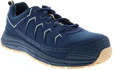 Skechers Men's Malad Comp Toe Industrial Shoe, Navy Tan, 12 | Image 3