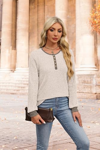 Image of XIEERDUO Sweater for Women Winter Clothing Long Sleeve Shirts Fall Fashion Must Haves Comfiest Airport Outfits Trendy