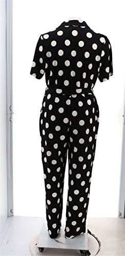 Studio Park X Leah Williams Polka Dot Knit Jumpsuit A492430, Black, 1X, Black, 1X #TOP4