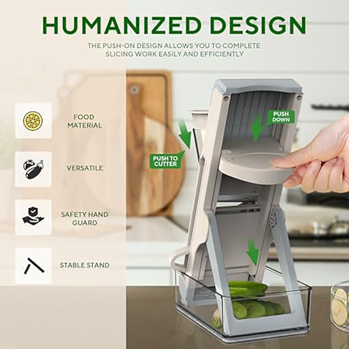 59% Off Eletronova Safe Mandoline Slicer - Kitchen Vegetable Cutter - Image 2