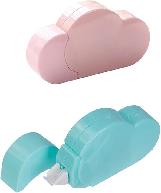 2 Pcs Cloud Shape Correction Tapes Mini White Out Tapes Cute Writing Tapes for School Kids Students
