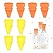 Produktbild BIGKASI 8 PCS Silikon Fruchtfliegenfallen Wiederverwendbare Stubenfliegenfallen Küche Fruchtfliege Falle Sicher und ungiftig Silikonfruchtfliegenfallen für draußen, drinnen oder überall