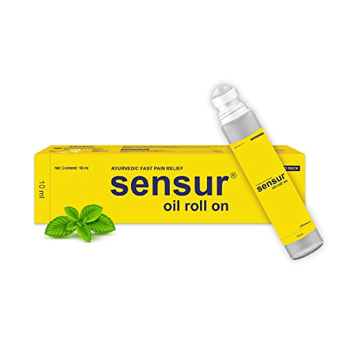 Sensur Natural and Ayurvedic Pain Relief Oil Roll On, 10ml (Pack of 1) | Fast Relief All Pains, One solution