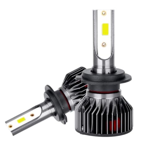 Bombilla LED H7 y H4 para faros delanteros de coche kit de luces de repuesto 20000LM 2 uds