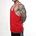 Manstore Men's Blsnk Stringer Y Back Sport Tank Top P729 RED L