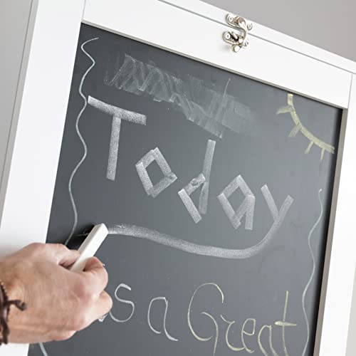 InnovaGoods® Mesa Plegable de Pared Woldy, Mesa con Pizarra y estantería, Mesa Plegable multifunción para Trabajar y Ahorrar Espacio, Medidas ‎80x50x18 cm, Color Blanco - imagen 10