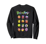 Adult Swim Rick & Morty Tie Dye Faces Sudadera