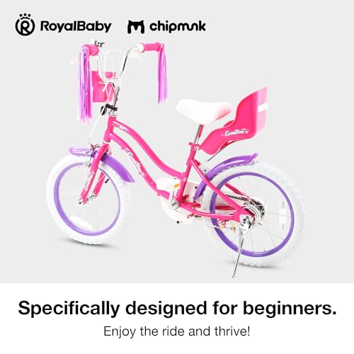 Image of Chipmunk Kids Bike Toddlers 12 14 16 18 Inch Wheel Bicycle Beginners Boys Girls Ages 3-11 Years, Multiple Color Options