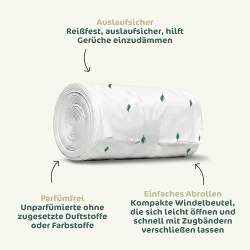 Naty Baby Windelbeutel mit Henkeln, 2 x 50 Stück – Ansicht 3