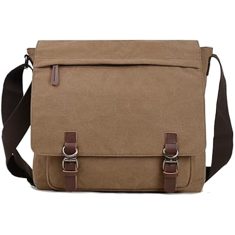 Canvas Messenger Bag for Men Women Cover