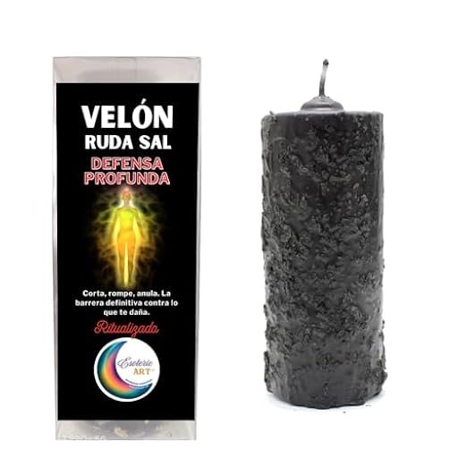 Velón Ritualizado Defensa Profunda – Ruda Sal – Protección Energética Negra | Ya disponible en tu tienda friki favorita! En mundofriki.es! Velón Ritualizado Defensa Profunda – Ruda Sal – Protección Energética Negra | Ya disponible en tu tienda friki favorita! En mundofriki.es!