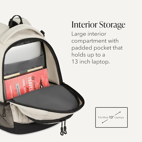 Image of SWISSGEAR Bungee Core Laptop Backpack, Fits Most 13-Inch Laptops, Airflow Back Panel, Reflective Accents, and Bungee Cord System, Black, 26L, 17.25-Inch
