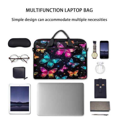Maletín para portátil Galaxy colorido mariposa 15 pulg miniatura 7