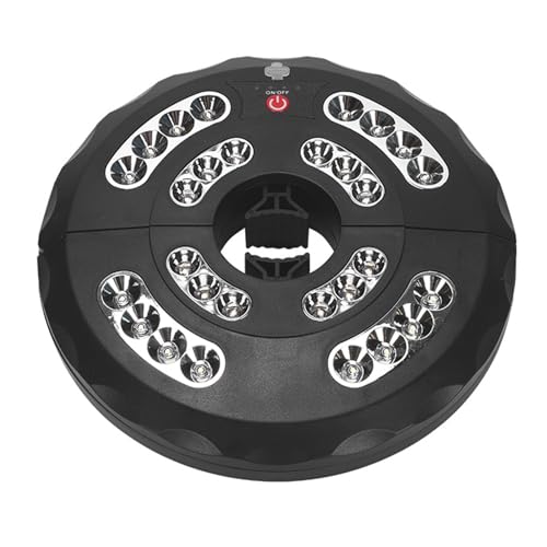 oxcuuka Lampada per ombrellone da patio, display di potenza, super luminoso, tipo C, ricaricabile, lampada da campeggio per esterni, giardino, cortile, patio, palo per ombrellone, luce a LED, colore