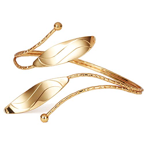 OCTCHOCO Egyptian Arm Bracelet Upper Arm Cuff Jewelry Arm Bangles Armband for Women Wedding Costume Gold