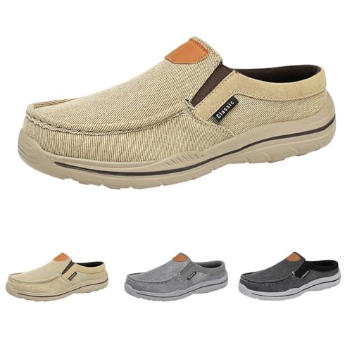 Chaussures légères et antidérapantes pour homme | Baskets en tissu à enfiler respirantes