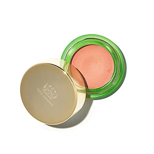 Tata Harper Peachy, Golden Peach Vitamin-Infused Cream Blush, 100% Natural, Made Fresh in Vermont, 4.5g