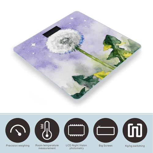 Báscula digital corporal Dandelion, apta hasta 180 kg miniatura 3