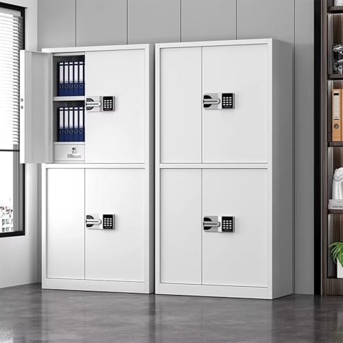 Lockable Steel File Cabinet - Modern Secure Storage with Adjustable Shelves, Durable Combination Lock, Space-Saving Organizer for Home & Office, Stylish File Storage Solution