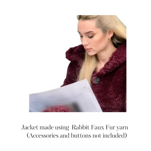 2Pk Rabbit Faux Fur Yarn, Chunky Fluffy For Knit And Crochet, Perfect For Toys, 200G, 130M (Lavender) #TOP7