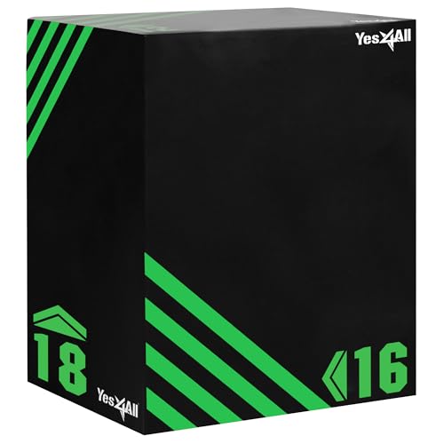 Box plyometrique verte et noire pour ameliorer son explosivite et son cardio