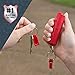 SABRE RED Pepper Spray Keychain with Quick Release for Easy Access – Max Police Strength OC Spray, Finger Grip for Accurate Aim, 10-Foot (3M) Range, 25 Bursts (5x Other Brands) – Practice Spray Option