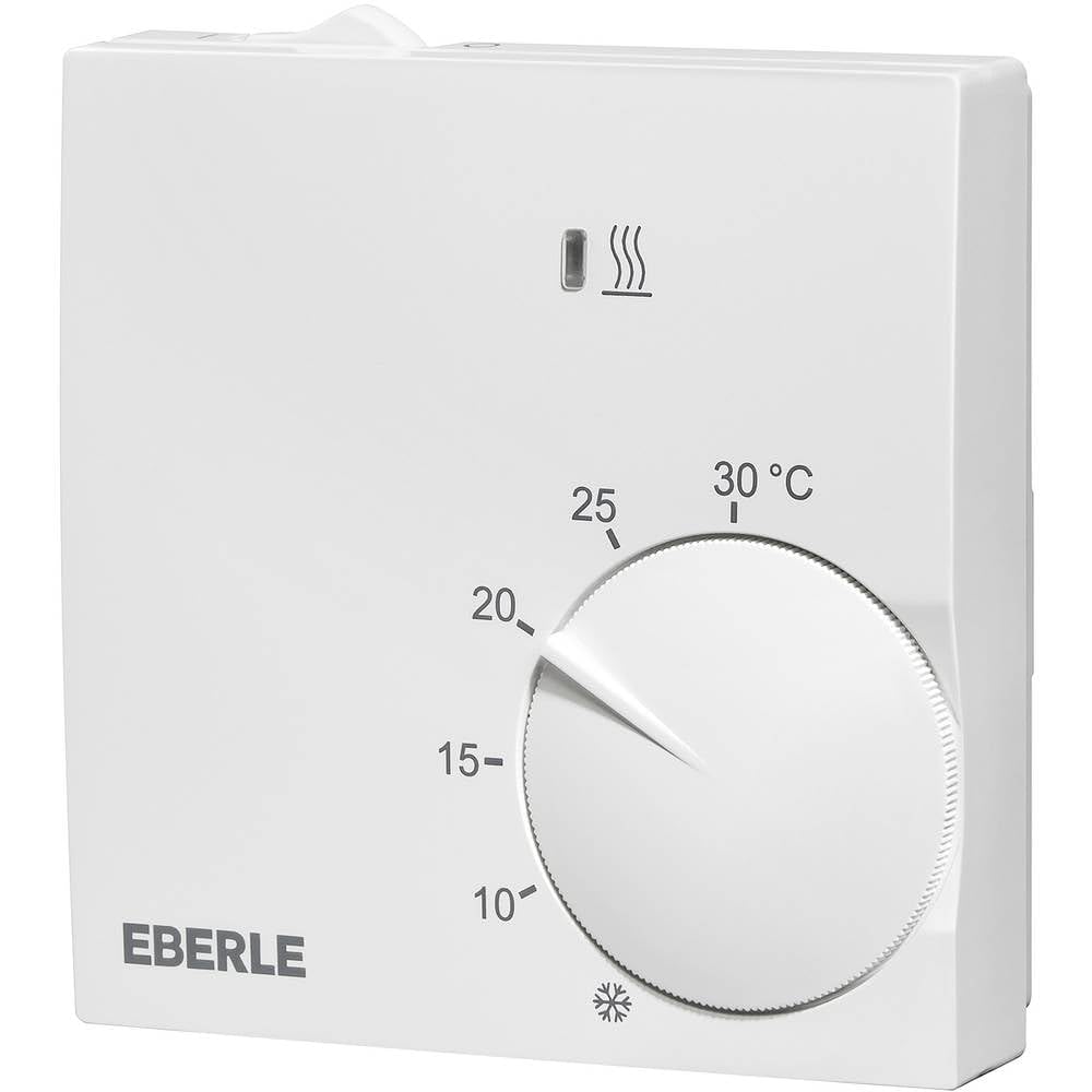 Eberle Raumregler Aktivweis (extra Flach, Temperaturregler von 5 - 30 Grad, mit Temperaturabsenkung) 131110451600