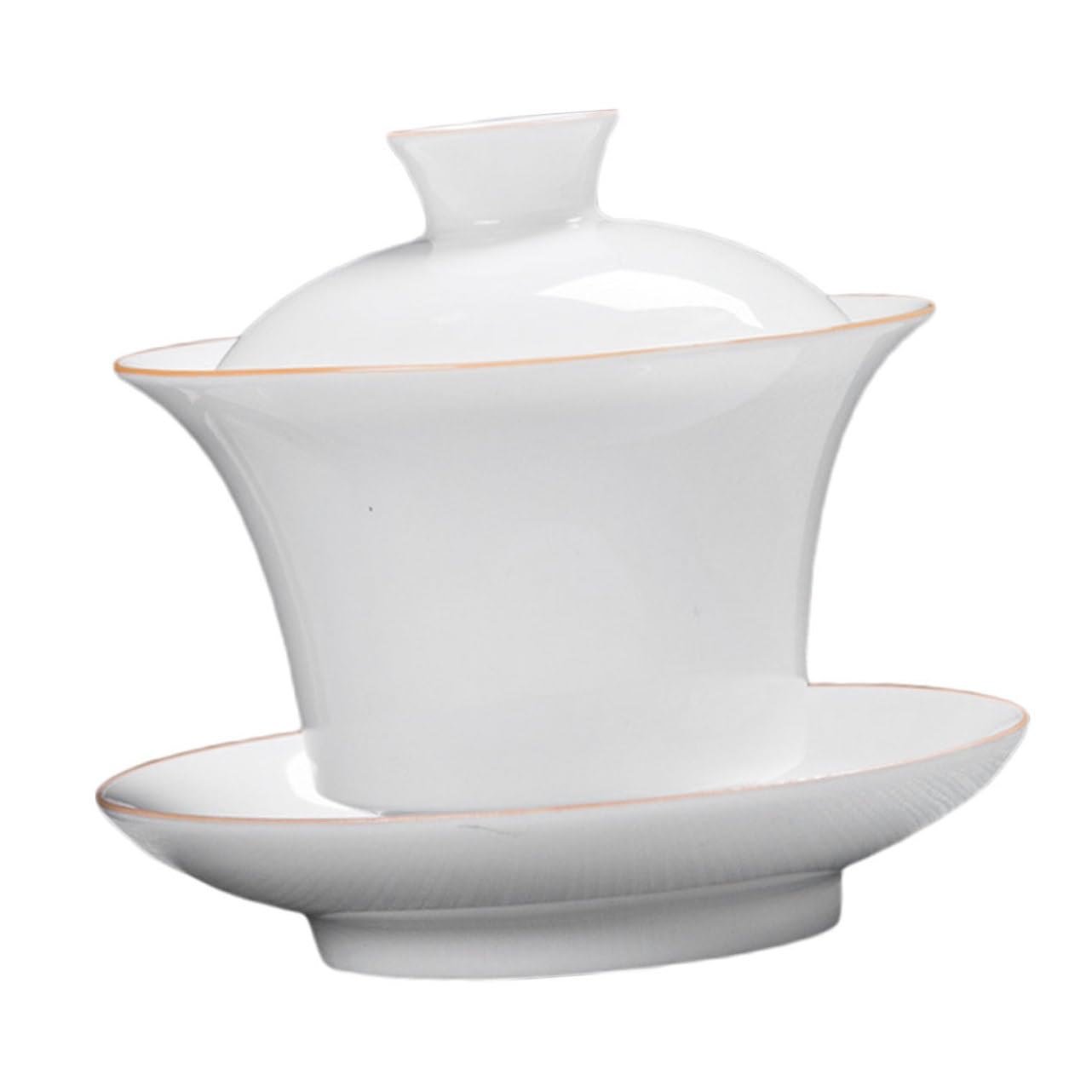 Juego de Taza de Té de Cerámica con Tapa y Platillo 9.5X9.5X8.5 CM para Reuniones de Té Diseño Original y Obsequio Adecuado