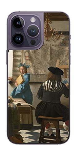 ClearView iPhone 14 pro Maxp w ی tB  vg tF[ Ǧ|p i nlXEtF[ Johannes Vermeer j