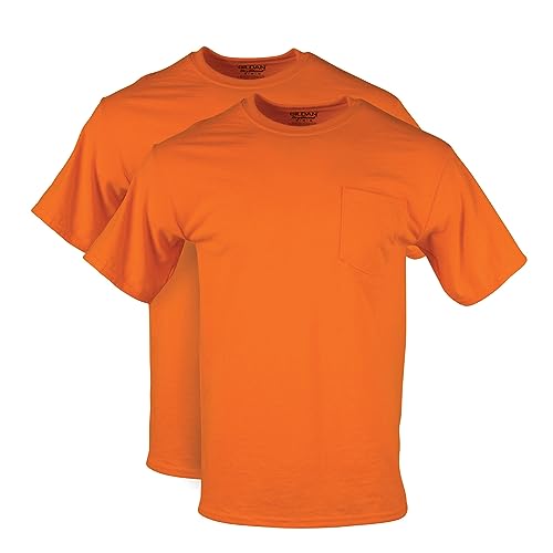 Image of Gildan Unisex Adult DryBlend Workwear T-Shirts with Pocket, 2-Pack