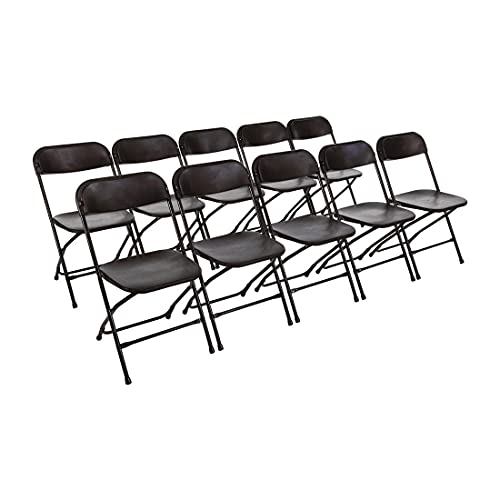 Chaise pliante noire Bolero GD386 lot de 10 mobilier de salle